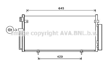 AVA QUALITY COOLING Конденсатор, кондиционер SUA5078D